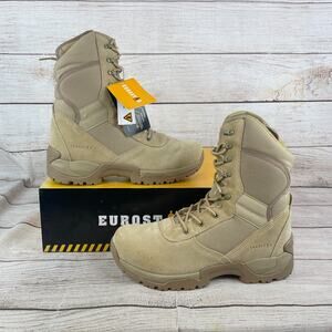 Eurostar EU01930 Troop Mens Sz 11 Tactical Boots Tan Leather